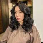 Укладка горячим инструментом Длинные волосы