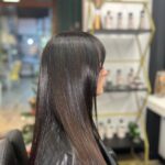 Окрашивание корней длинные и густые волосы
