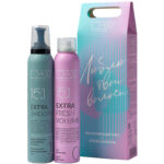 Набор подарочный: Мусс увлажняющий, шампунь сухой.