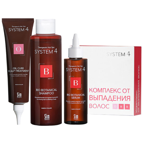 Комплекс стандартный System 4 от выпадения волос маска сыворотка биоботаническая шампунь